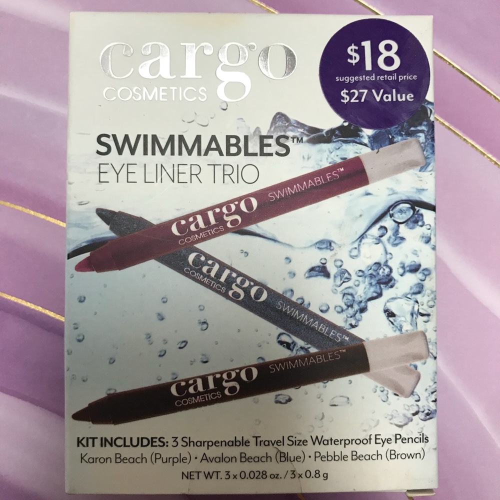 NIB Cargo Swimmable Eye Liner Trio